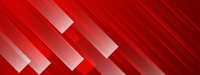 red and white abstract geometric background with shapes vector illustration