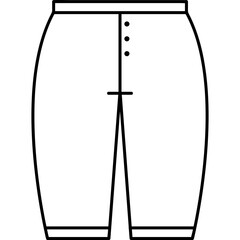 icon - flashion clothes - black outline