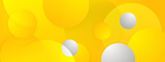 simple yellow and white abstract geometric background with shapes vector illustration