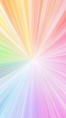Obraz premium Pastel Rainbow Burst Background