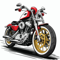 motorbike vector for graphic design