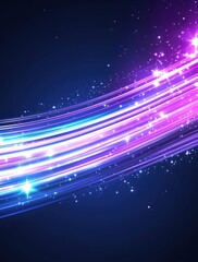 Abstract Purple and Blue Light Streaks