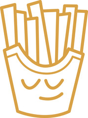 Outline Handdrawn Food Element Set