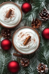 Creamy, spiced dessert bowls, holiday style