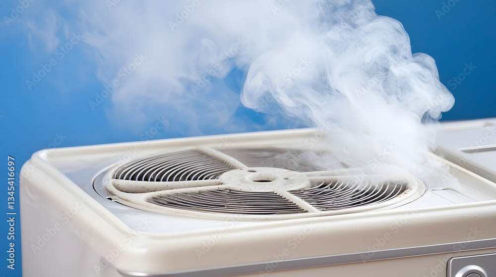 Aufkleber futuristic ai managed renewable energy powered ventilation systems optimizing airflow and reducing i