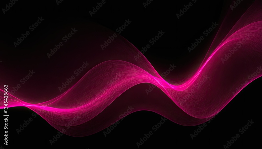 Aufkleber multilayer circular magenta soft steam effect is required the background is black side view realisti