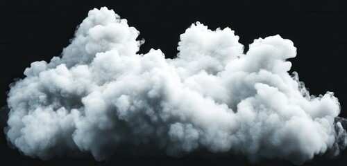 Dramatic cloud formation against a dark background.