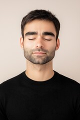 Fototapeta premium South Asian in Chile experiencing neck pain, depicting real emotion and struggle.