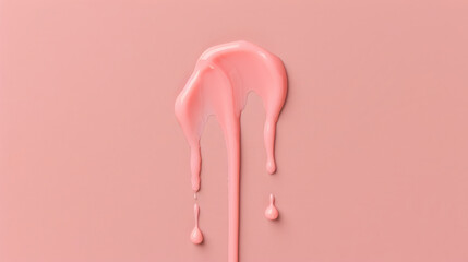 Abstract liquid art with pink glossy texture