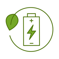 Ecology and Nature Green Icon. Concept of Green Technology, Climate Change, Environmental Sustainability Symbol in Minimal Style. Editable Stroke Vector Illustration Line Icon
