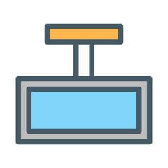 Fototapeta premium tear mirror. This is a vector single icon with a filled outline style. Suitable for any purpose, such as website design, mobile app design, logo design, pattern design, etc.
