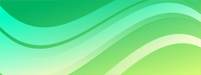 abstract green wave geometric background with a unique overlapping shapes vector illustration, perfect for digital banner, business presentation, and social media design
