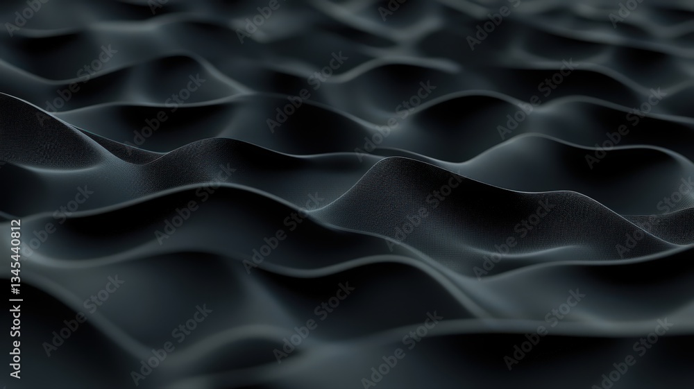 Aufkleber abstract dark gray wave pattern with subtle texture