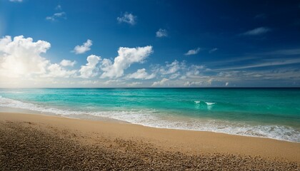 Fototapeta premium beach with sky hd 8k wallpaper stock photographic image