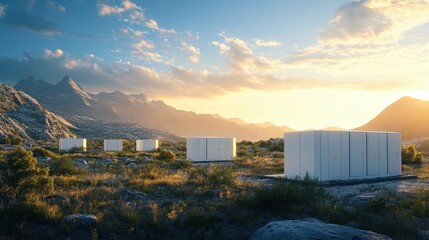 Modern Energy Infrastructure in a Mountainous Landscape