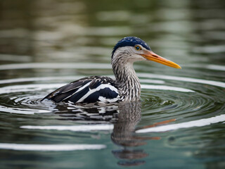 Obraz premium water bird in pond