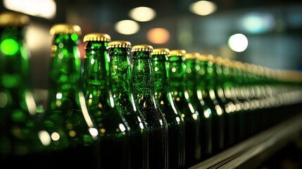 Green Bottles on a Production Line
