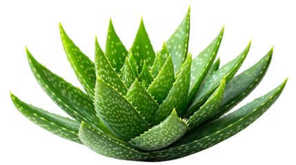 Aloe Vera plant isolated on white background. Suitable for marketing or business purposes. PNG file