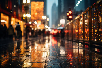 rain soaked streets of night become a playground of enigmatic allure, where each corner holds promise of serendipitous rendezvous