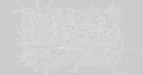 Hi-tech technology concept. Abstract background with technology circuit board texture