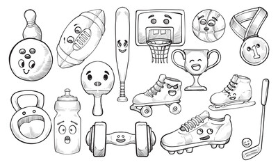 sport handdrawn collection