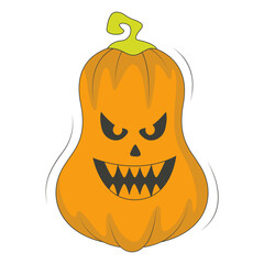 Spooky Halloween Element. Isolated Vector Illustration in Cartoon Design.