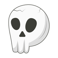 Spooky Halloween Element. Isolated Vector Illustration in Cartoon Design.