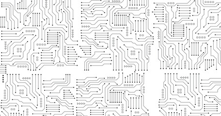 Abstract background with technology circuit board texture.  Vector illustration