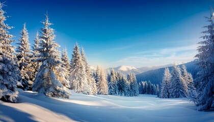 Obraz premium beautiful winter landscape