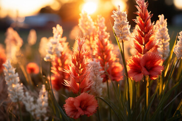 vibrant presence of grass flowers amplifies biodiversity of a landscape, serving as a delectable feast and cozy abode for pollinators and insects