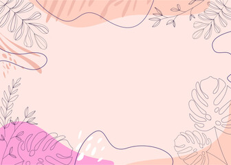 Pastel Floral Abstract Design