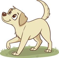 Labrador Retriever Dog Illustration