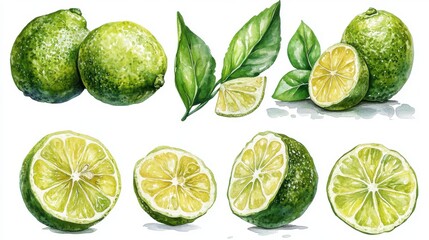 bergamot clipart watercolor illustration hand painted digital artwork