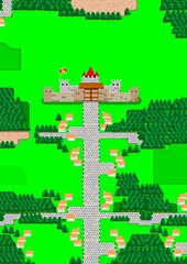Fototapeta premium レトロゲームのマップ