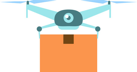 Drone Delivery Illustration