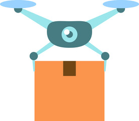Drone Delivery Illustration