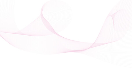 Abstract white background with pink smooth lines. 