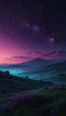 Deep indigo night sky blending.