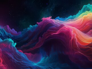 Obraz premium Deep indigo night sky blending.