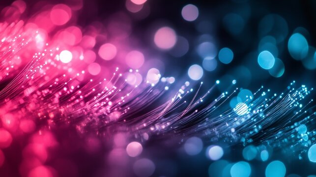 Abstract representation of communication with gradient lighting and atmospheric depth, symbolizing connection and exchange.