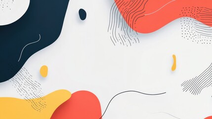 Abstract shapes, flowing colors, modern design background, for graphic use