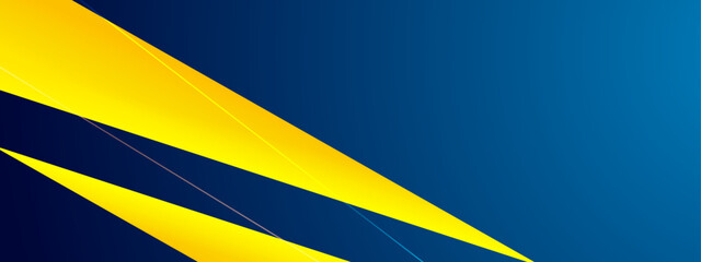 trendy blue and yellow minimalist shapes abstract geometric background vector illustration, for website design, wallpaper, and business presentation