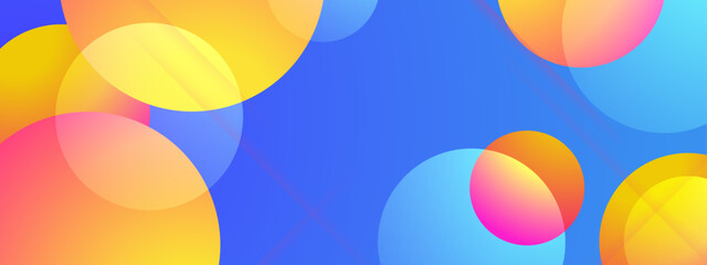 sleek and elegant abstract circle shapes geometric background with colorful vector illustration, for presentation design, wallpaper, or website background