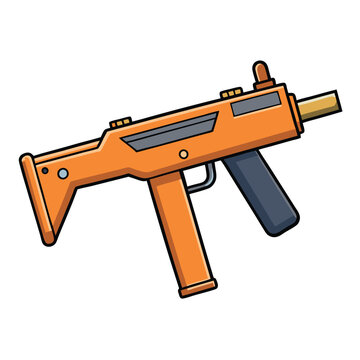 Kriss Vector gun , police weapon vector design, military vector design illustration.