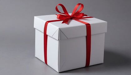Fototapeta premium Gift Box Packaging Mockup,copy space, gift, paper, black and white, 45