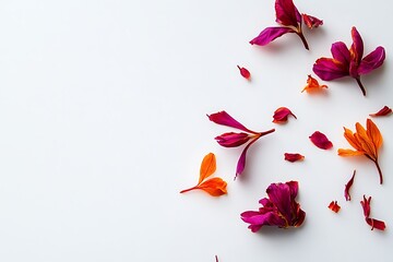 Dried saffron isolated on white background