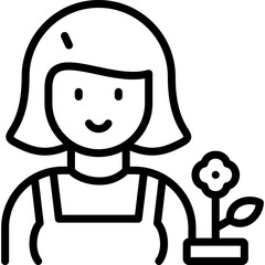 female florist icon