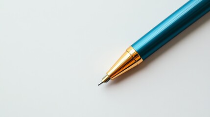 A pen rests on a pristine surface, embodying simplicity and focus.