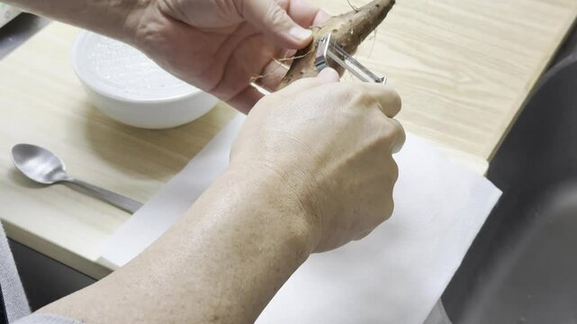 長いも料理を作ります