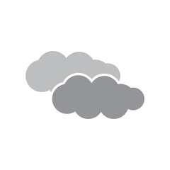 cloud logo icon illustration  flat